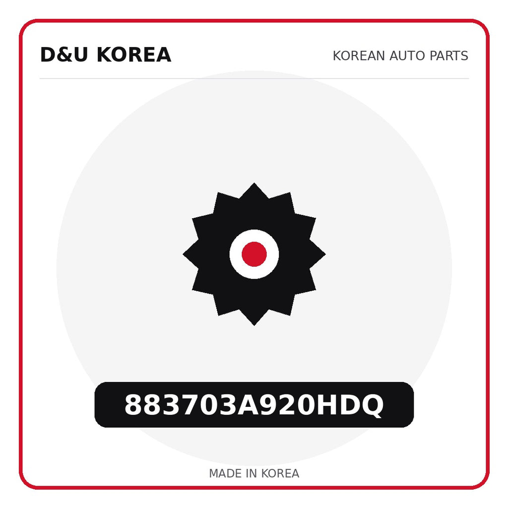 Genuine Mobis 883703A920HDQ  for Korean vehicles | D&U Korea