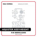 ADJUSTER ASSY-HEIGHT