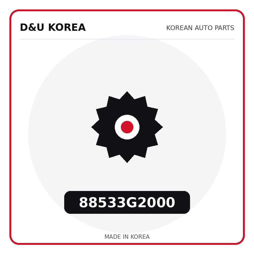 Genuine Mobis 88533G2000  for Korean vehicles | D&U Korea