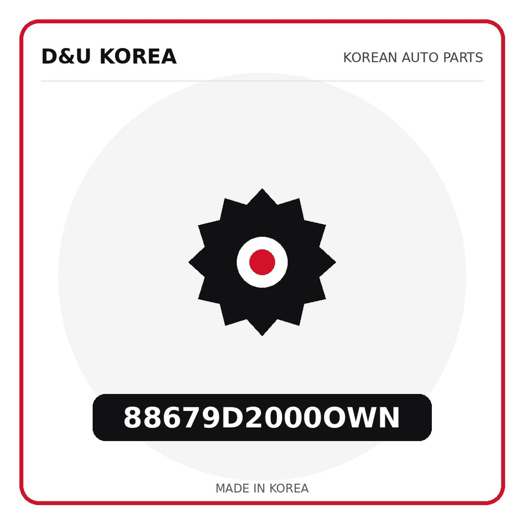 Genuine Mobis 88679D2000OWN  for Korean vehicles | D&U Korea