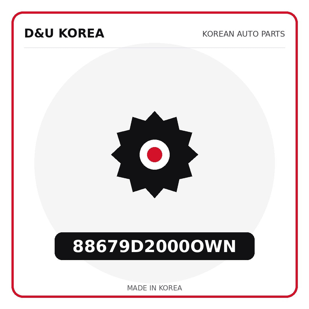Genuine Mobis 88679D2000OWN  for Korean vehicles | D&U Korea
