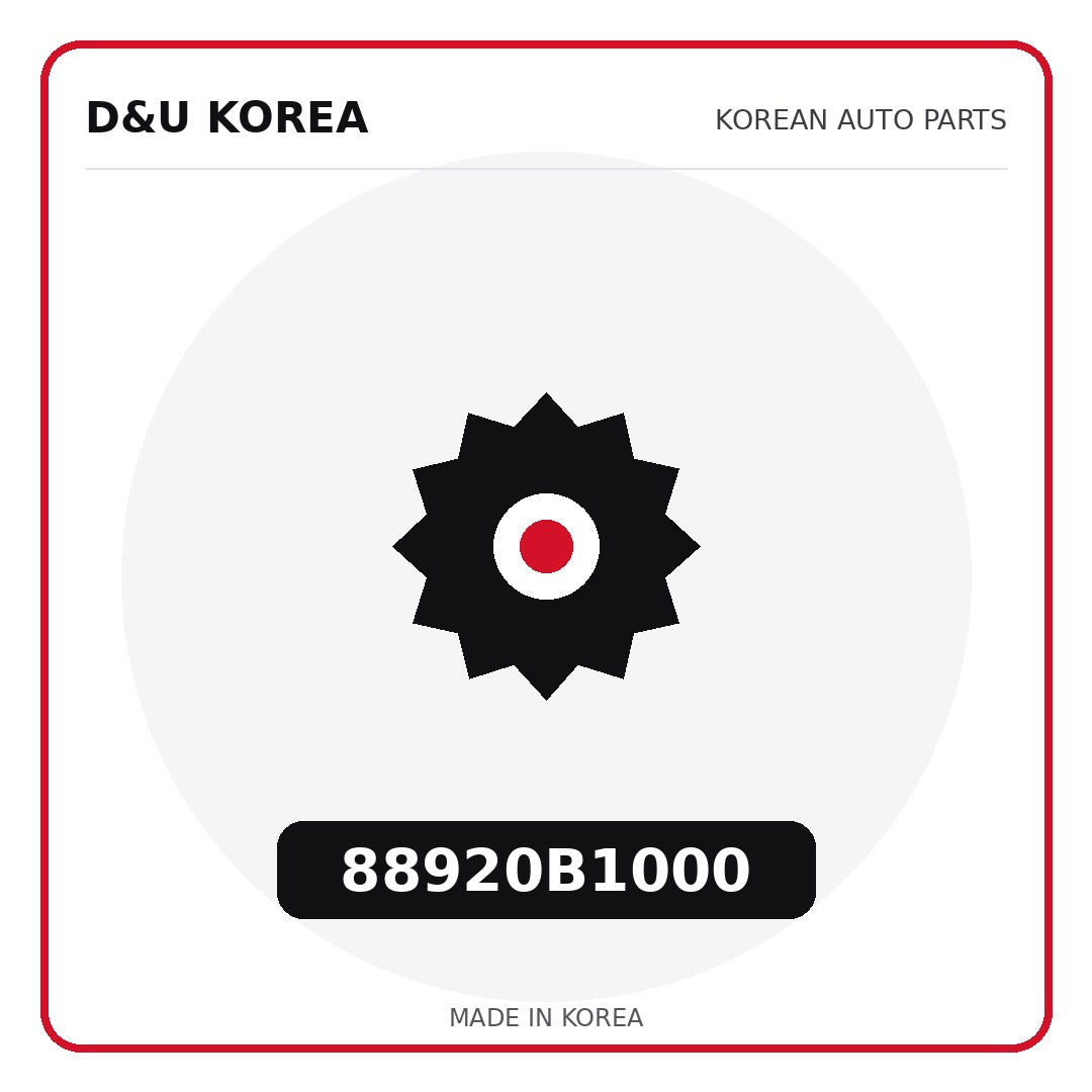 Genuine Mobis 88920B1000  for Korean vehicles | D&U Korea
