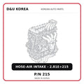 HOSE-AIR INTAKE - 2.81E+215