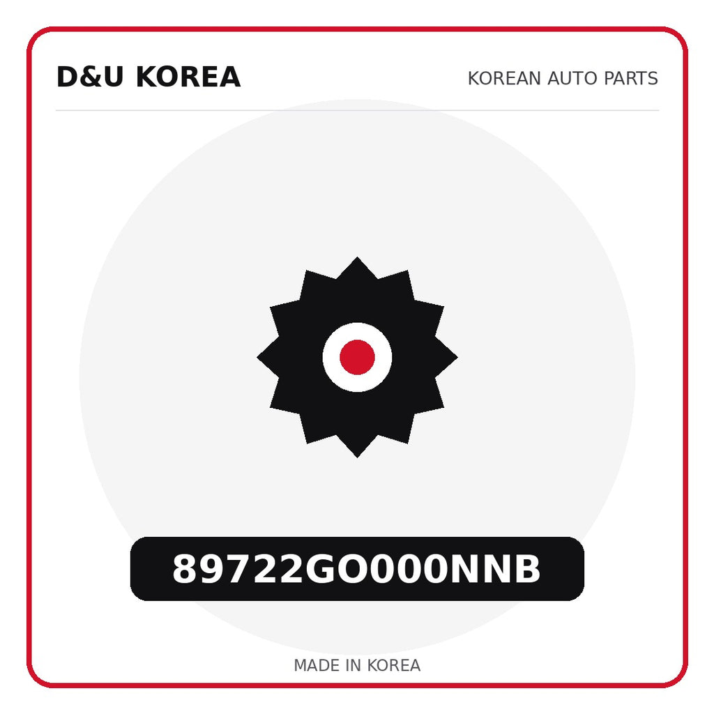 Genuine Mobis 89722GO000NNB  for Korean vehicles | D&U Korea