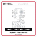 HEAD UNIT ASSY-AVN