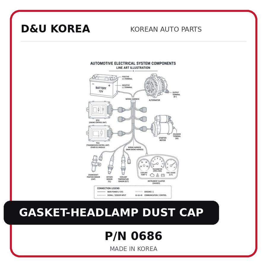 GASKET-HEADLAMP DUST CAP