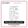 BULB HOLDER & WIRG ASSY