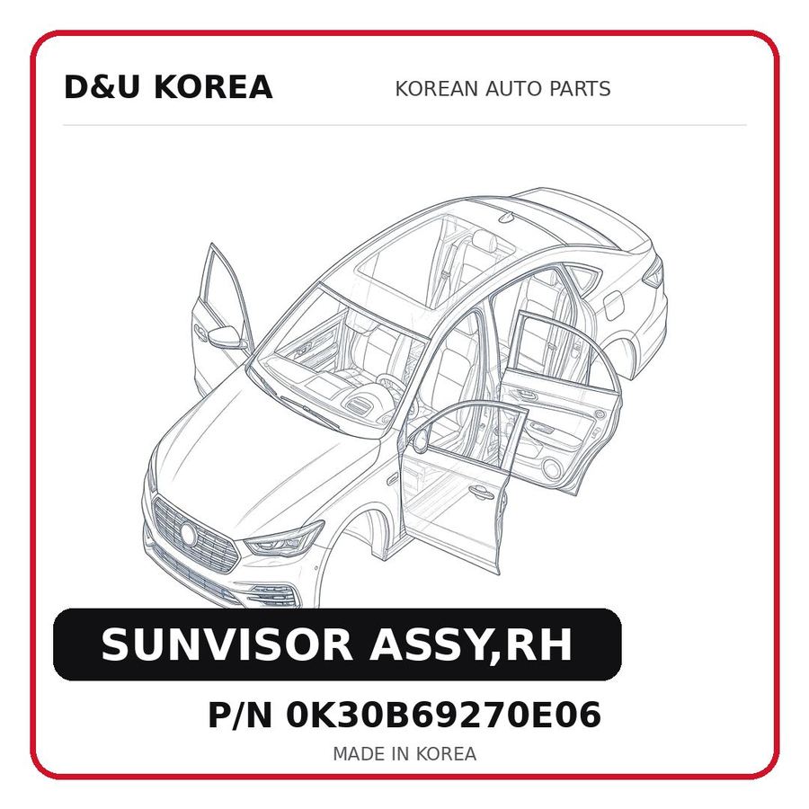 SUNVISOR ASSY,RH