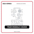 TRAY-MIDDLE COVER