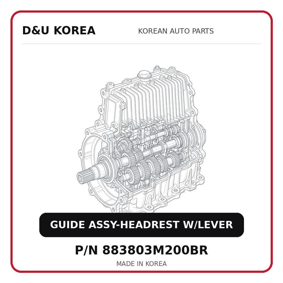 GUIDE ASSY-HEADREST W/LEVER