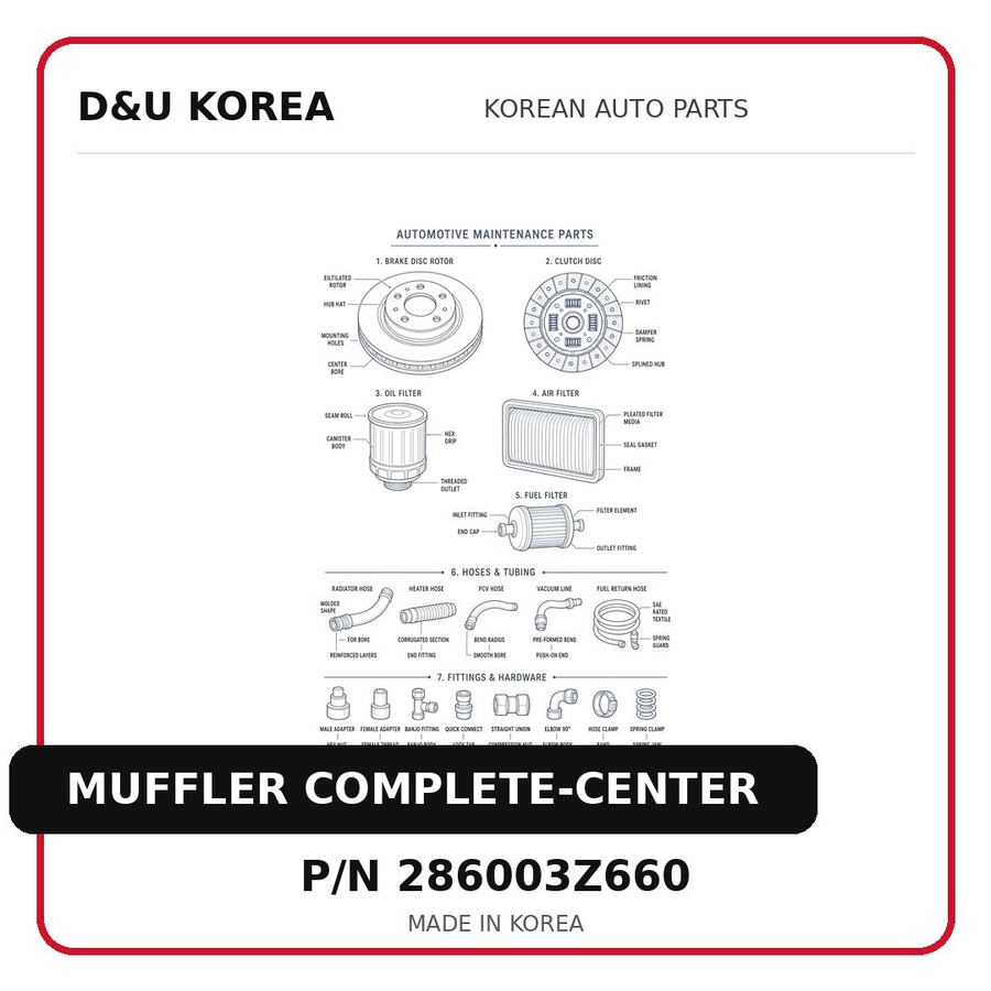 MUFFLER COMPLETE-CENTER
