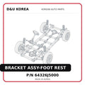BRACKET ASSY-FOOT REST