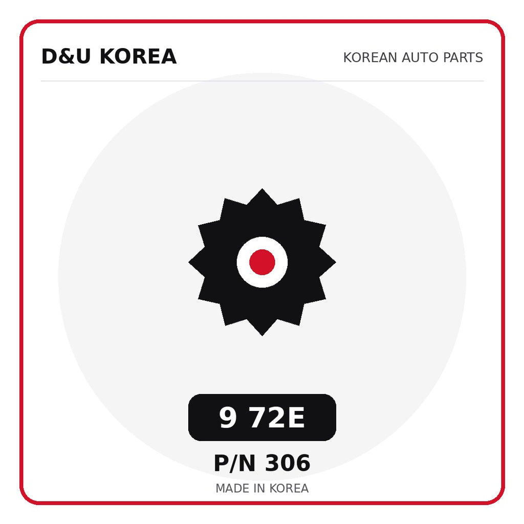 Genuine Mobis 9 72E 306 for Korean vehicles | D&U Korea