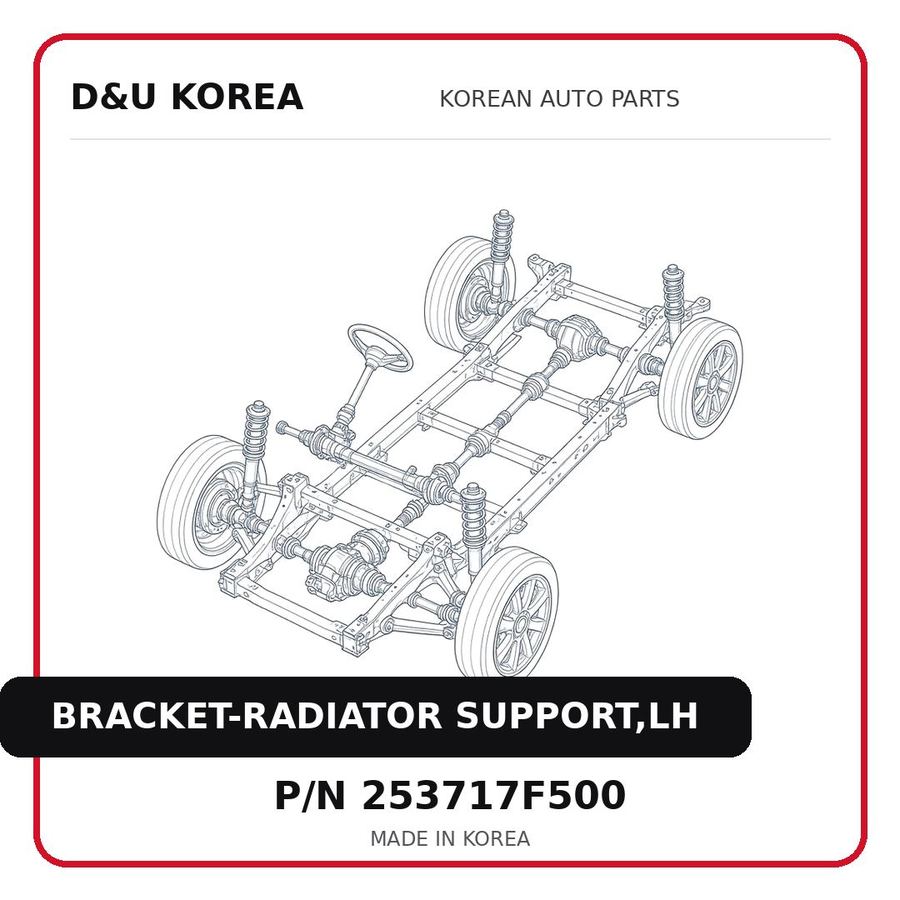 BRACKET-RADIATOR SUPPORT,LH