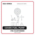 COVER-FUEL PUMP