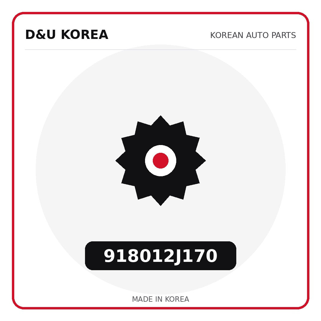 Genuine Mobis 918012J170  for Korean vehicles | D&U Korea