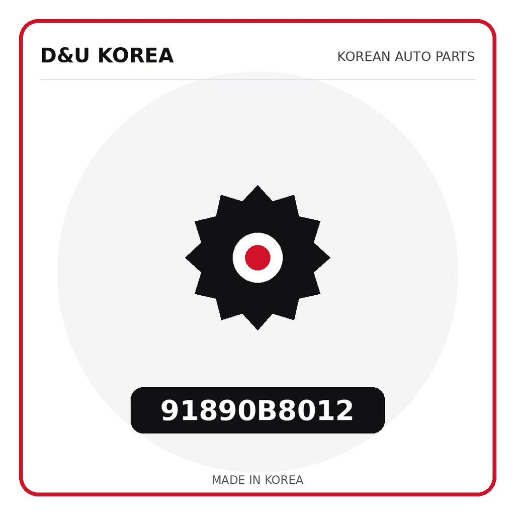 Genuine Mobis 91890B8012  for Korean vehicles | D&U Korea