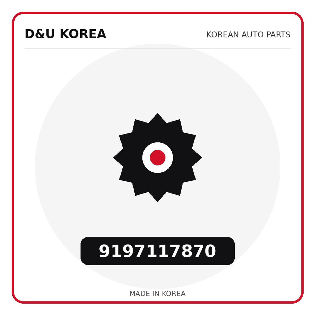 Genuine Mobis 9197117870  for Korean vehicles | D&U Korea