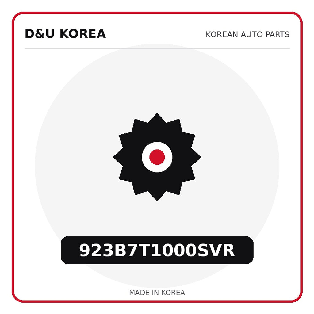 Genuine Mobis 923B7T1000SVR  for Korean vehicles | D&U Korea