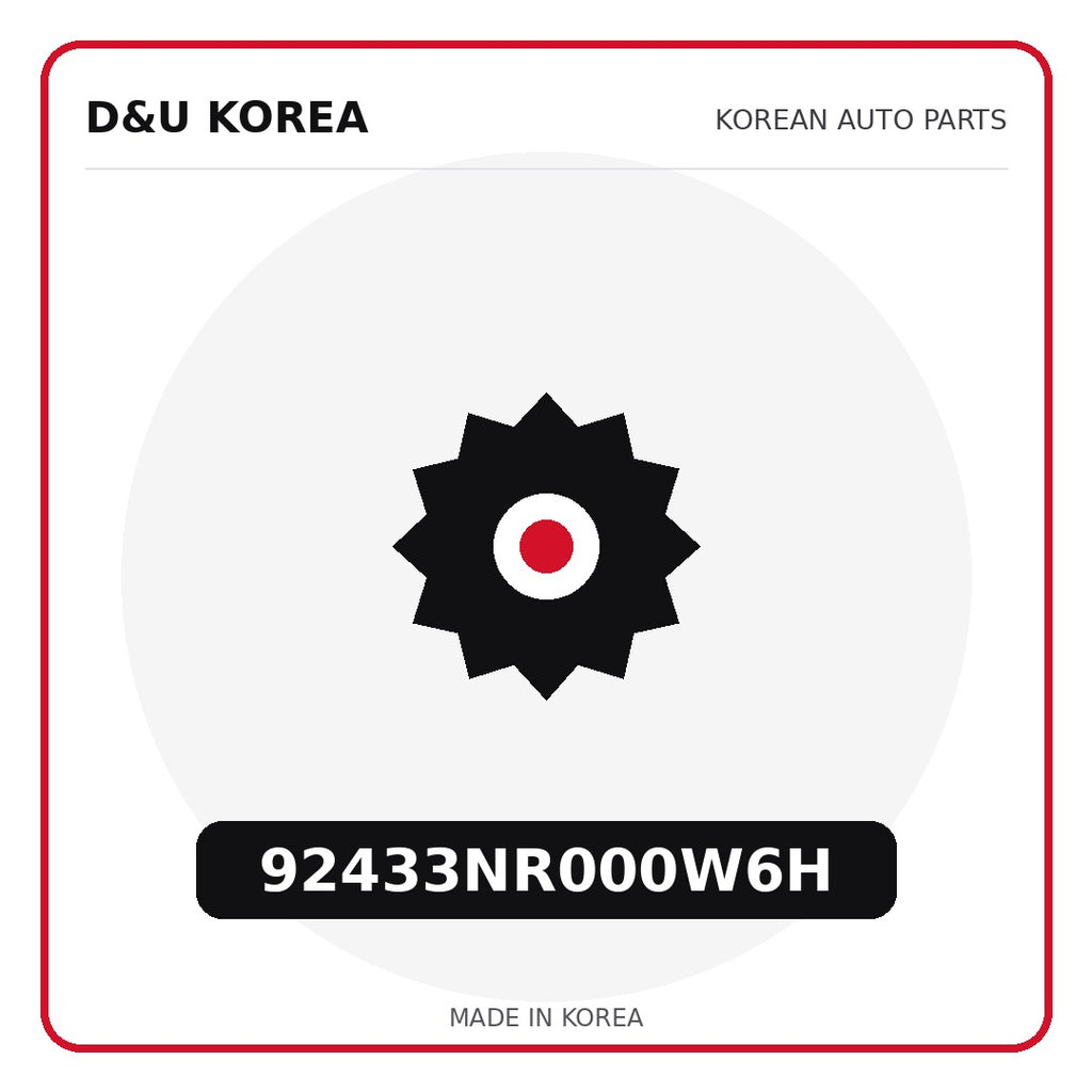 Genuine Mobis 92433NR000W6H  for Korean vehicles | D&U Korea