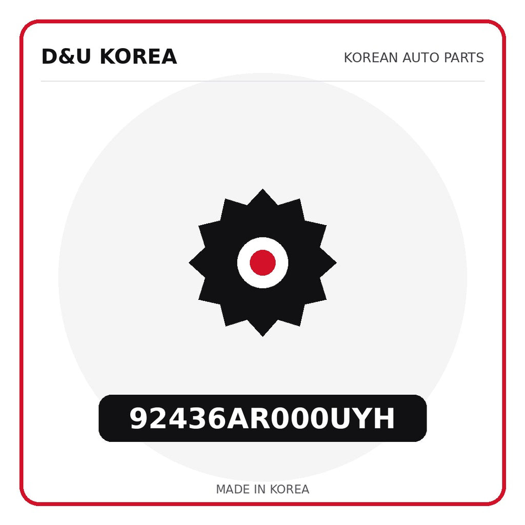 Genuine Mobis 92436AR000UYH  for Korean vehicles | D&U Korea