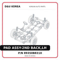 PAD ASSY-2ND BACK,LH
