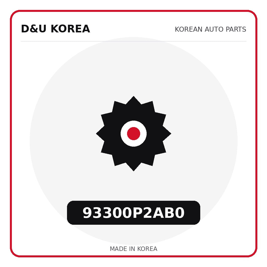 Genuine Mobis 93300P2AB0  for Korean vehicles | D&U Korea