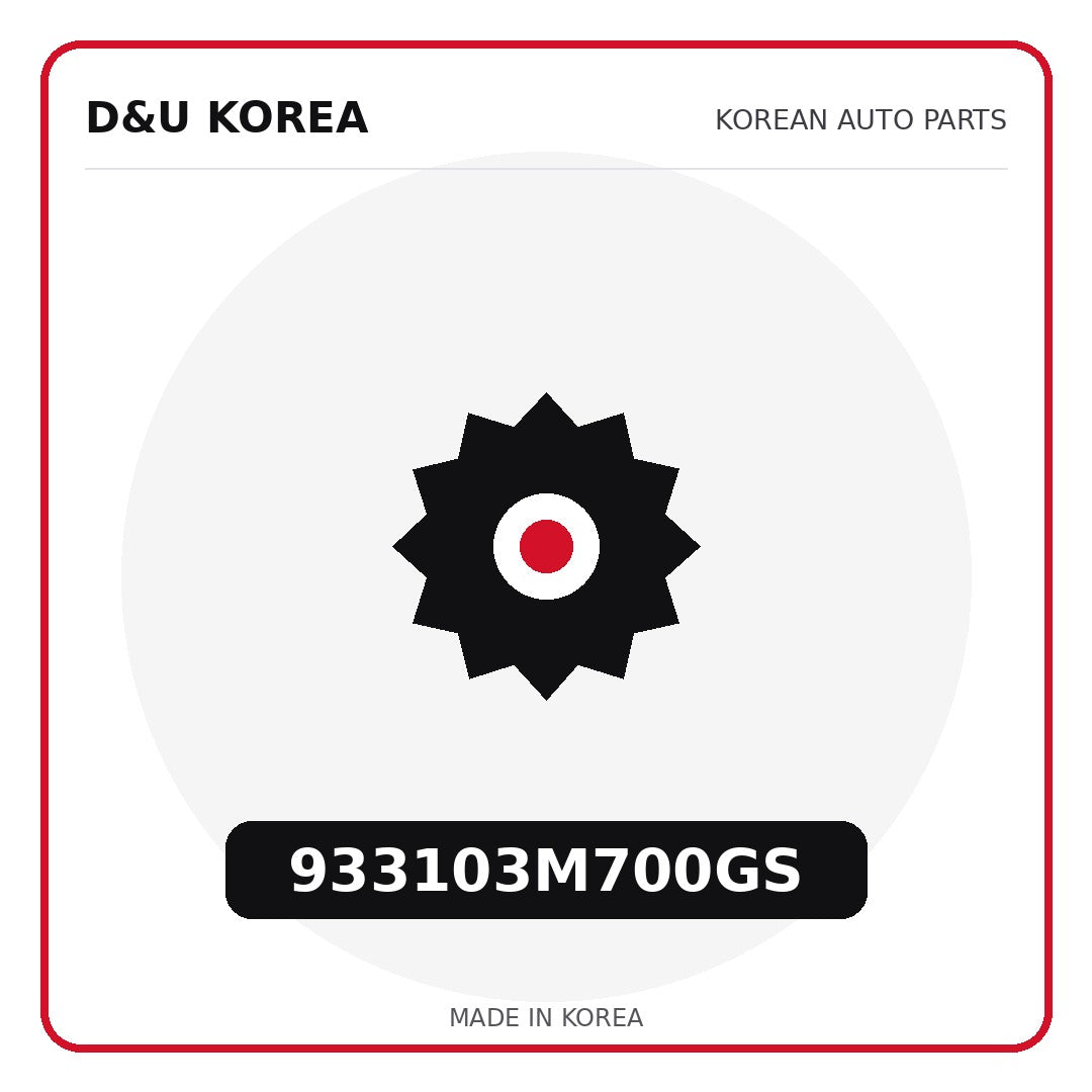 Genuine Mobis 933103M700GS  for Korean vehicles | D&U Korea