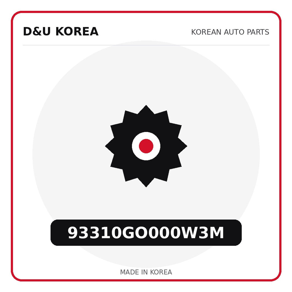 Genuine Mobis 93310GO000W3M  for Korean vehicles | D&U Korea