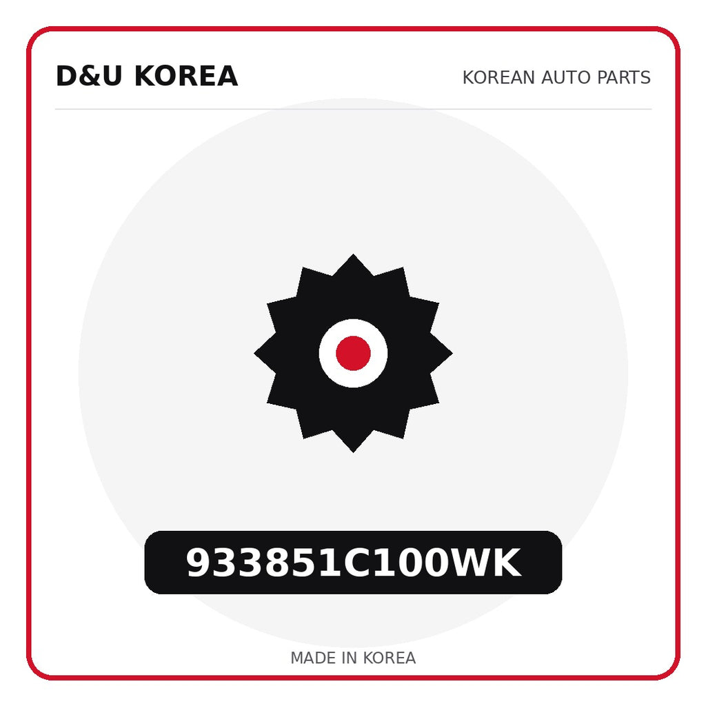 Genuine Mobis 933851C100WK  for Korean vehicles | D&U Korea