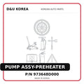 PUMP ASSY-PREHEATER