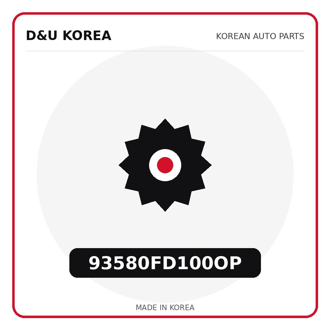 Genuine Mobis 93580FD100OP  for Korean vehicles | D&U Korea