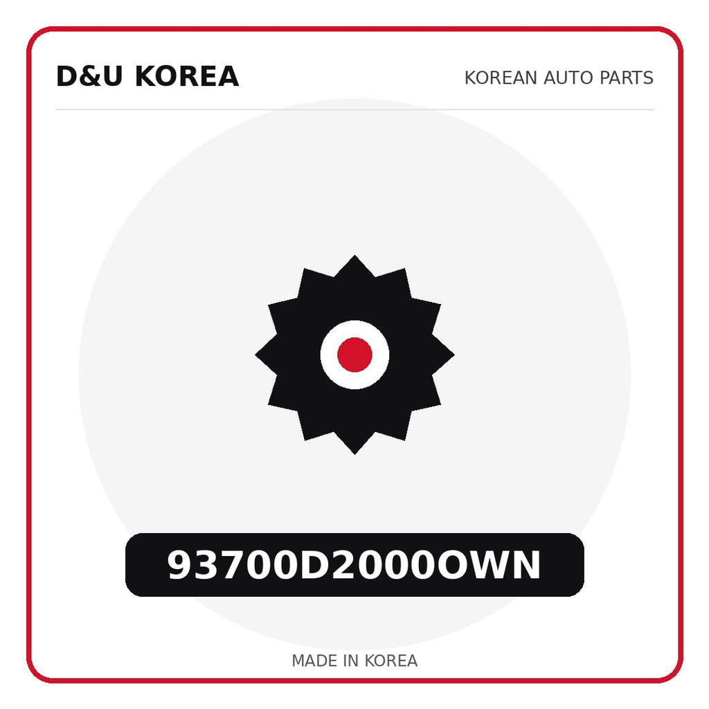 Genuine Mobis 93700D2000OWN  for Korean vehicles | D&U Korea