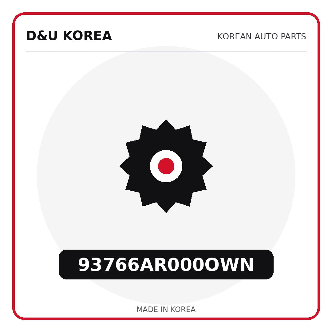 Genuine Mobis 93766AR000OWN  for Korean vehicles | D&U Korea