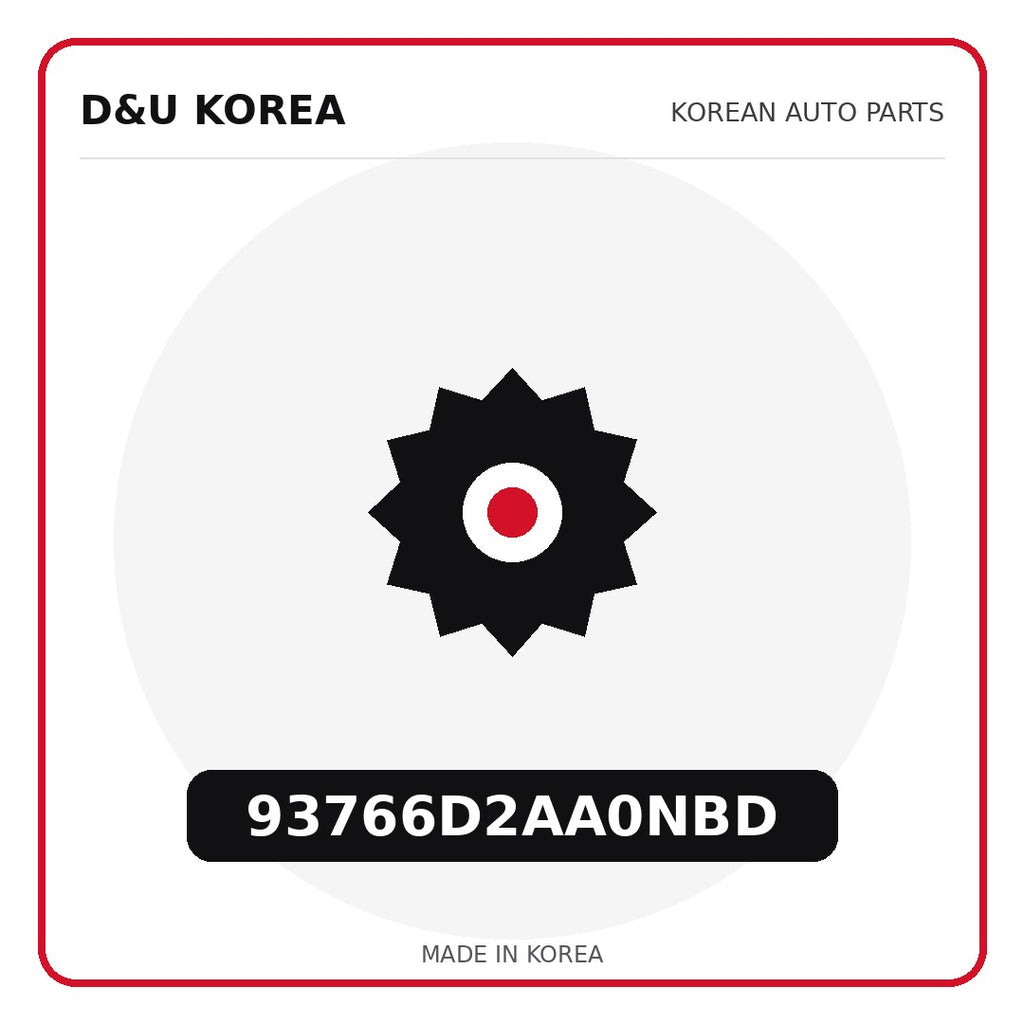 Genuine Mobis 93766D2AA0NBD  for Korean vehicles | D&U Korea