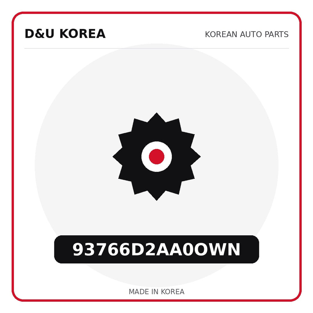 Genuine Mobis 93766D2AA0OWN  for Korean vehicles | D&U Korea