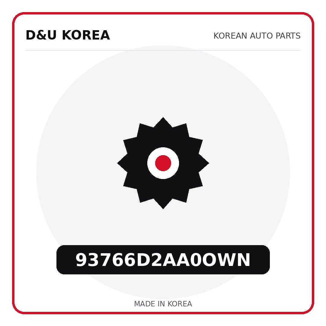 Genuine Mobis 93766D2AA0OWN  for Korean vehicles | D&U Korea