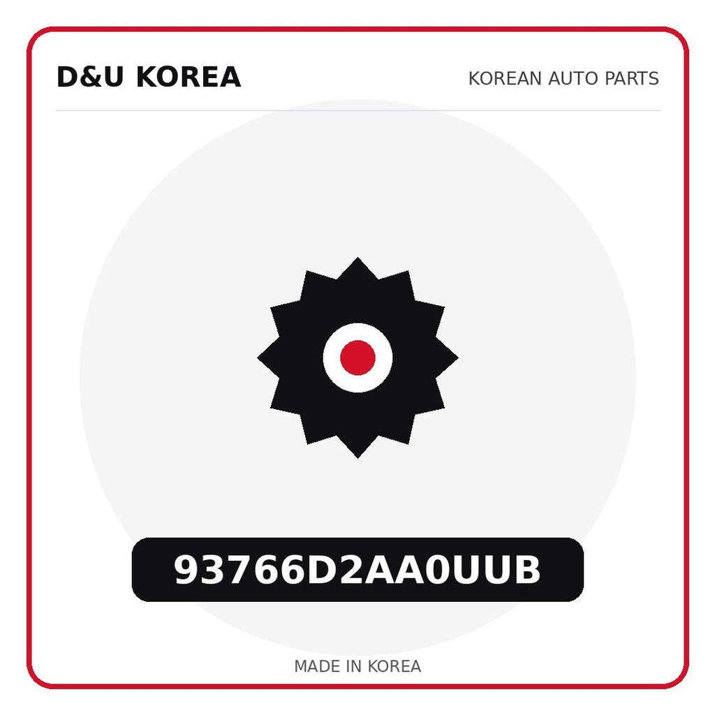 Genuine Mobis 93766D2AA0UUB  for Korean vehicles | D&U Korea