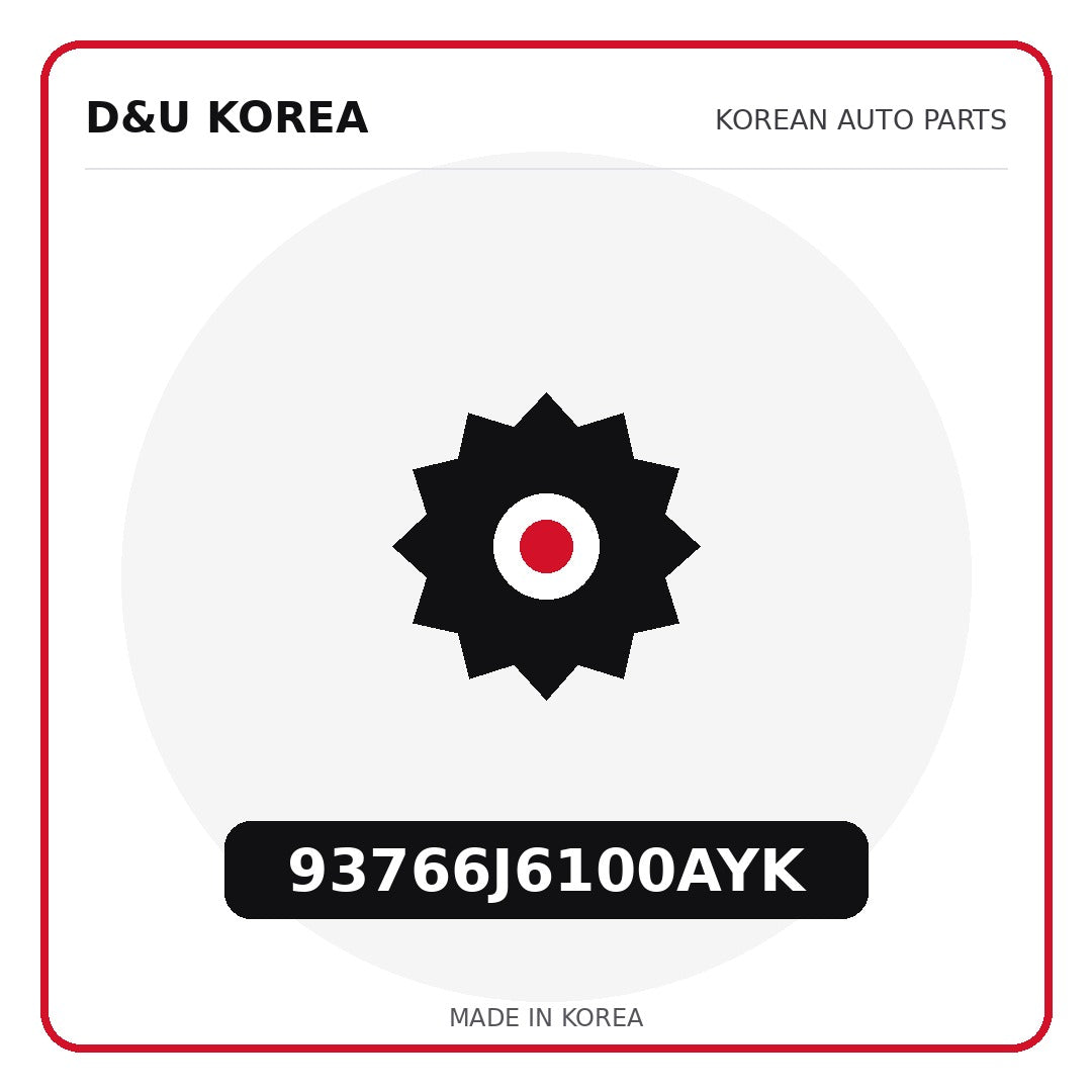 Genuine Mobis 93766J6100AYK  for Korean vehicles | D&U Korea