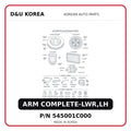 ARM COMPLETE-LWR,LH