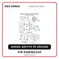 WIRING ASSY-FR PE GROUND