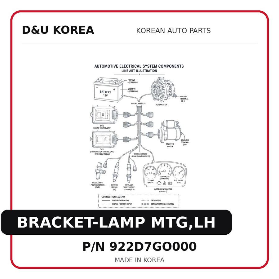 BRACKET-LAMP MTG,LH