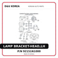 LAMP BRACKET-HEAD,LH