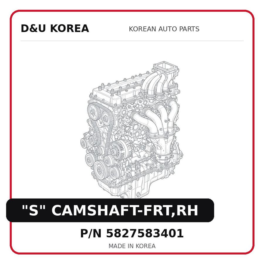 "S" CAMSHAFT-FRT,RH