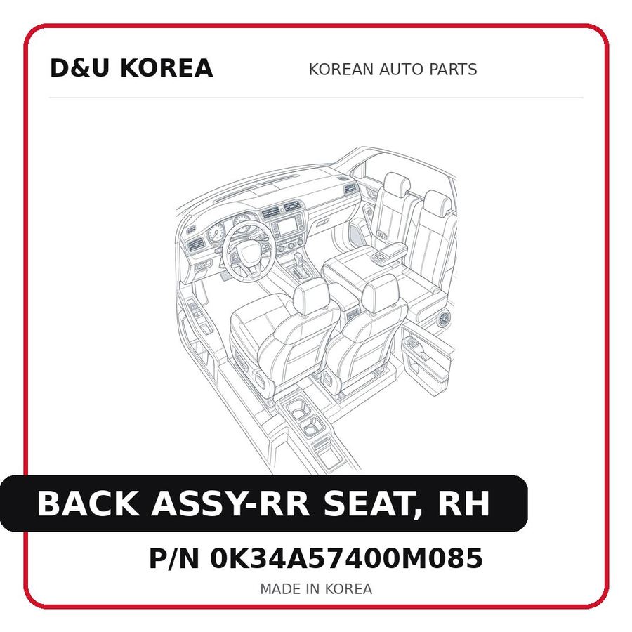 BACK ASSY-RR SEAT, RH