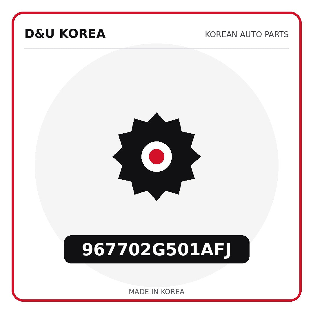 Genuine Mobis 967702G501AFJ  for Korean vehicles | D&U Korea