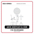 JACK ASSY-A/V & USB