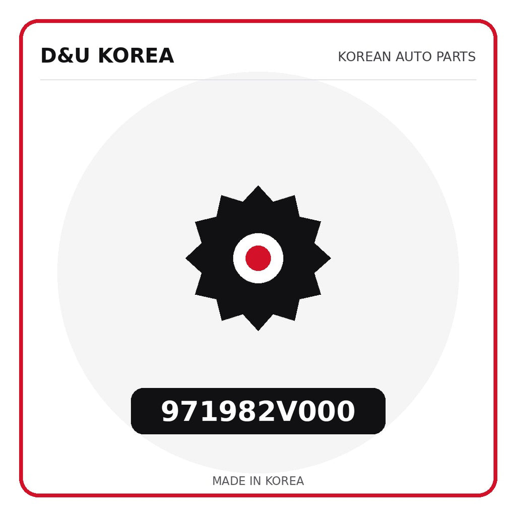 Genuine Mobis 971982V000  for Korean vehicles | D&U Korea
