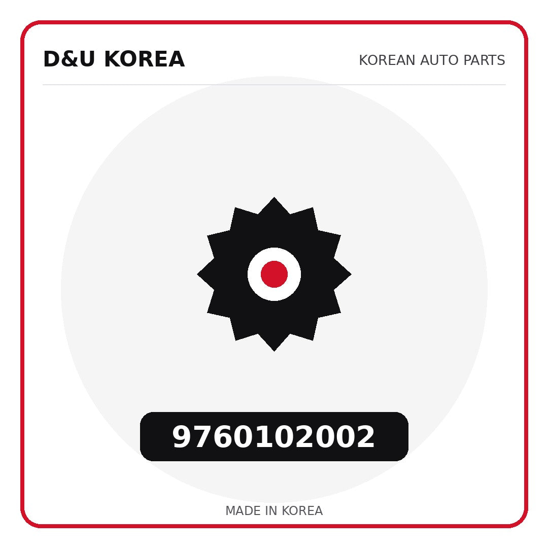 Genuine Mobis 9760102002  for Korean vehicles | D&U Korea