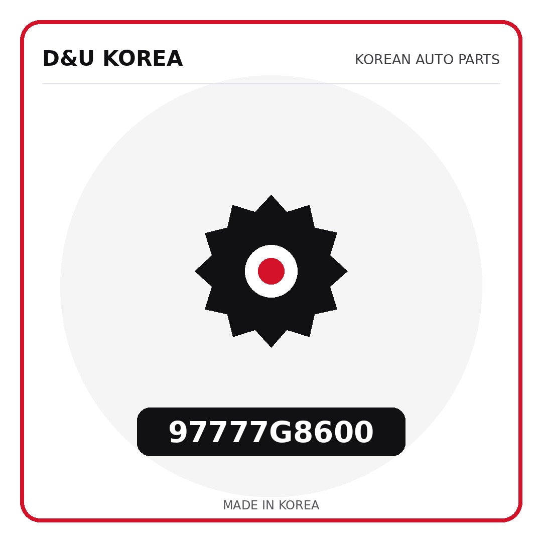 Genuine Mobis 97777G8600  for Korean vehicles | D&U Korea